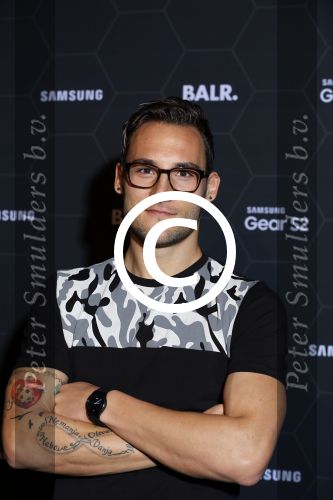 Amsterdam 29 oktober 2015 
Presentatie nieuwe samsung smart watch in samenwerking met BALR. in the harbour club.
Nemanja Gudelj