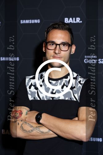 Amsterdam 29 oktober 2015 
Presentatie nieuwe samsung smart watch in samenwerking met BALR. in the harbour club.
Nemanja Gudelj