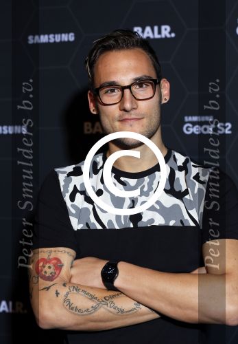 Amsterdam 29 oktober 2015 
Presentatie nieuwe samsung smart watch in samenwerking met BALR. in the harbour club.
Nemanja Gudelj
