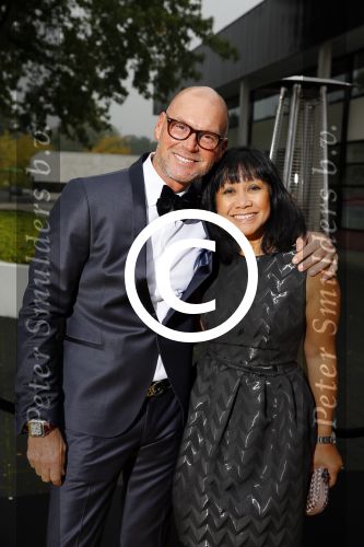Hilversum 18 oktober 2015
Premiere nieuwe show in studio 21 Pandora. Rene Ros met vrouw