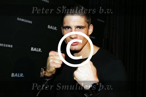 Amsterdam 29 oktober 2015 
Presentatie nieuwe samsung smart watch in samenwerking met BALR. in the harbour club.
K1 kampioen Rico Verhoeven met zijn vrouw