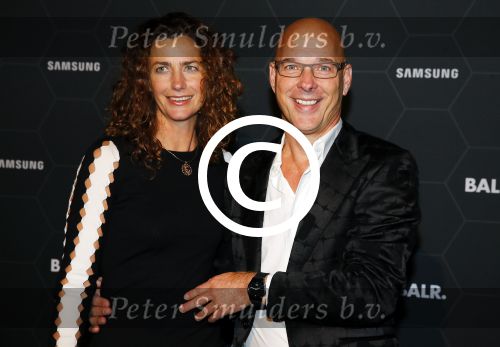 Amsterdam 29 oktober 2015 
Presentatie nieuwe samsung smart watch in samenwerking met BALR. in the harbour club.
Rob Kamphues met vriendin