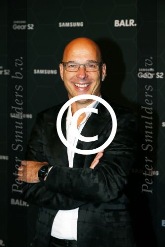 Amsterdam 29 oktober 2015 
Presentatie nieuwe samsung smart watch in samenwerking met BALR. in the harbour club.
Rob Kamphues met vriendin