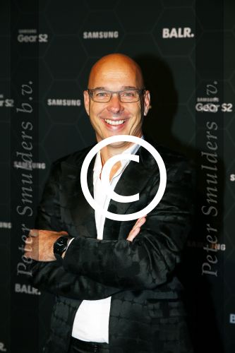 Amsterdam 29 oktober 2015 
Presentatie nieuwe samsung smart watch in samenwerking met BALR. in the harbour club.
Rob Kamphues met vriendin