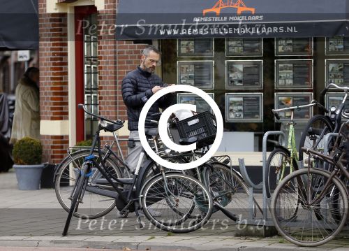 Amsterdam 20 oktober 2015 
Rolf Snoeren op de fiets in Amsterdam.