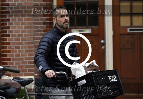 Amsterdam 20 oktober 2015 
Rolf Snoeren op de fiets in Amsterdam.