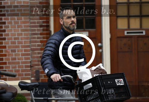 Amsterdam 20 oktober 2015 
Rolf Snoeren op de fiets in Amsterdam.