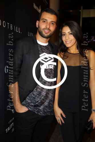 Amsterdam 9 n ovember 2015
Life after football LAF gala in het INK hotel.
Soufian Asafiati met zijn vrouw