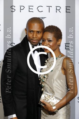 Amsterdam 28 oktober 2015
Premiere James Bond spectre in Tuschinski. Sylvana Simons met neef