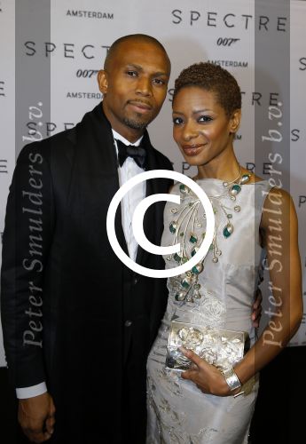 Amsterdam 28 oktober 2015
Premiere James Bond spectre in Tuschinski. Sylvana Simons met neef