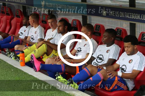 Eindhoven, 30 Augustus 2015
Kompetitie Seizoen 2015/2016
PSV-SC Feyenoord, eindstand 3-1
De reservebank van SC Feyenoord,  Warner Hahn Eljero Elia Tonny Vilhena Jens Toornstra Michiel Kramer