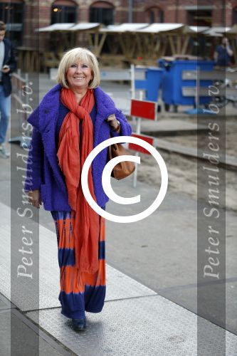 Amsterdam 27 oktober 2015 
Willeke Alberti op straat.