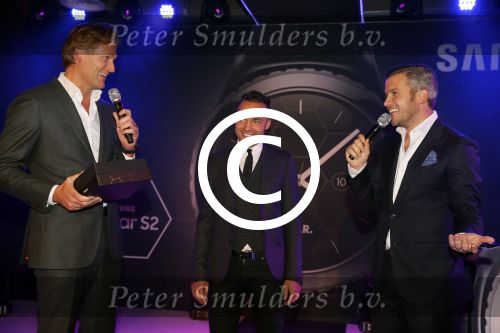 Amsterdam 29 oktober 2015 
Presentatie nieuwe samsung smart watch in samenwerking met BALR. in the harbour club.
Demy de Zeeuw met Winston Gerstanowitz
