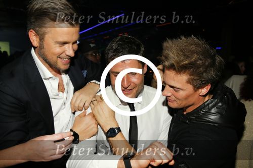 Amsterdam 29 oktober 2015 
Presentatie nieuwe samsung smart watch in samenwerking met BALR. in the harbour club.
Demy de Zeeuw met Winston Gerstanowitz