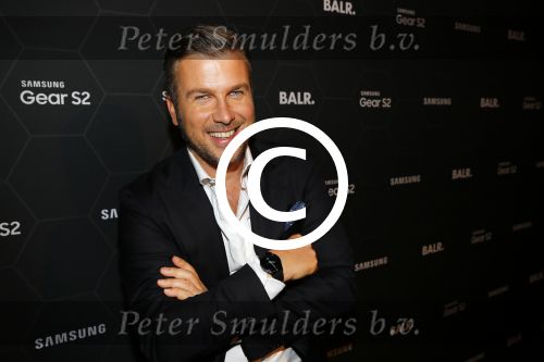 Amsterdam 29 oktober 2015 
Presentatie nieuwe samsung smart watch in samenwerking met BALR. in the harbour club.
Demy de Zeeuw met Winston Gerstanowitz