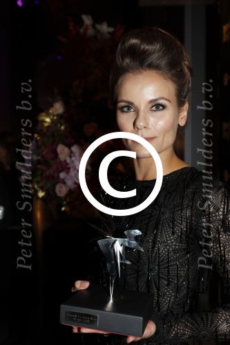 Amsterdam 13 oktober 2016
Televizierring 2016 in de heineken music Hall.
Angela Schijf winnares beste actrice 2016