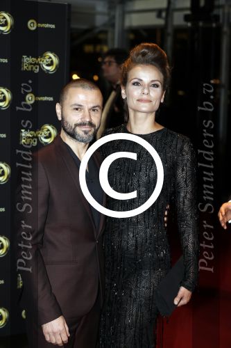 Amsterdam 13 oktober 2016
Televizierring 2016 in de heineken music Hall.
Angela Schijf met haar man