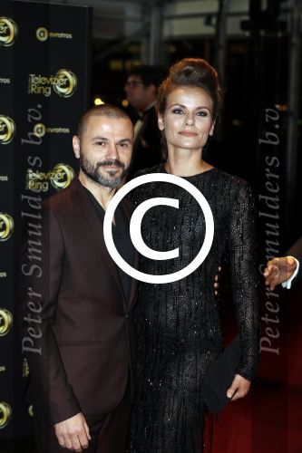 Amsterdam 13 oktober 2016
Televizierring 2016 in de heineken music Hall.
Angela Schijf met haar man
