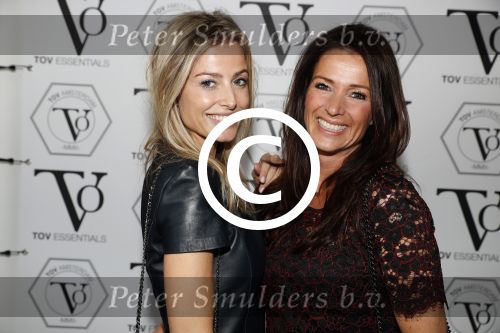 Amsterdam 11 oktober 2016
15 jaar TOV sieraden. Anouk v Kooijk met een vriendin Daphne