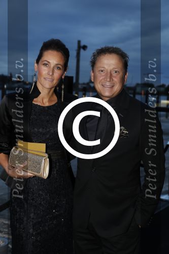 Amsterdam 8 oktober 2016
JFK Gala in the harbour club Amsterdam. Armando Borsato met vriendin