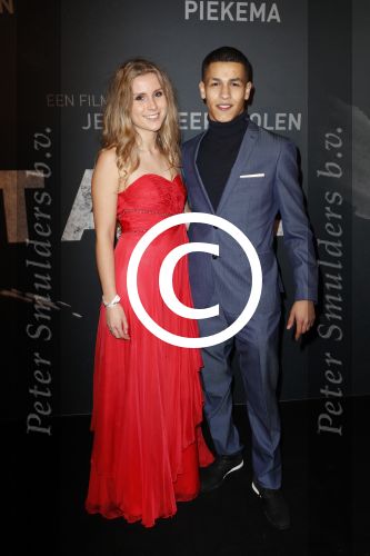 Amsterdam 31 oktober 2016 
Premiere fataal in Tuschinski. Bilal Wahib met vriendin