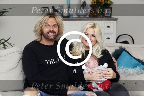 Wateringen 22 oktober 2016
Bobbi Eden en man Mark Laurenz met hun zoon Brandon ray.