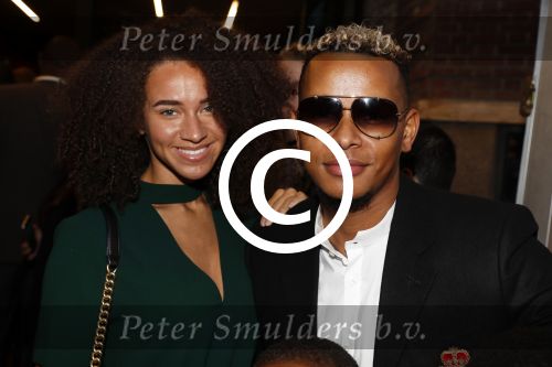 Rotterdam 16 oktober 2016
Premiere Jandino Asporaat met van je familie moet je het hebben in het oude Luxor.  rapper Bollebof en partner