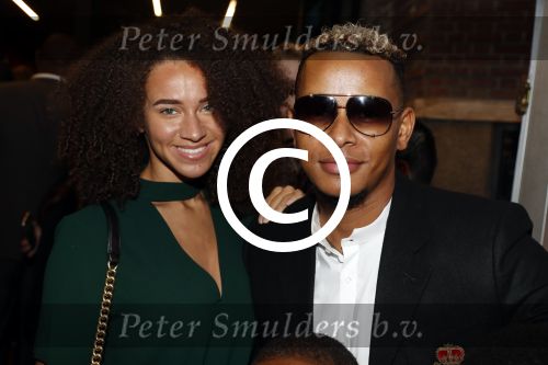 Rotterdam 16 oktober 2016
Premiere Jandino Asporaat met van je familie moet je het hebben in het oude Luxor.  rapper Bollebof en partner