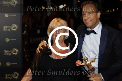 Amsterdam 13 oktober 2016
Televizierring 2016 in de heineken music Hall.
Carlo Boszhard met vriend en moeder