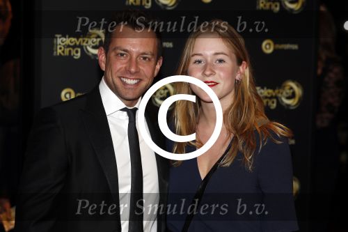 Amsterdam 13 oktober 2016
Televizierring 2016 in de heineken music Hall.
Dan Karaty met zijn vrouw