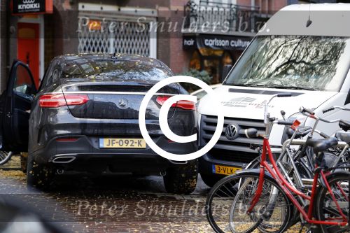 Amsterdam 2 november 2016
ajax speler el Ghazi rijdt met zijn mercedes tegen busje aan