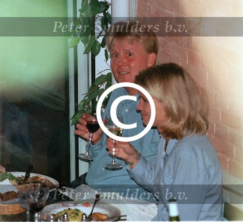 Den  Haag 22 augustus 1998
Emily Bremers en Prins Willem Alexander dinerend in een Haags restaurant.
Negatiefnummer: 07