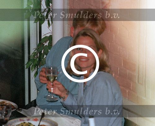 Den Haag, 22 augustus 1997Emily Bremers samen met Prins Willem Alexander etend in een Haags restaurant.
Negatiefnummer: 08