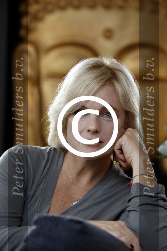 Amsterdam 21 oktober 2016
Erika Eleniak ( baywatch) wordt geinterviewd door Annette de Vries