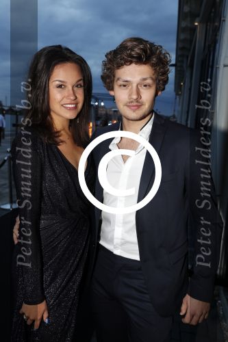 Amsterdam 8 oktober 2016
JFK Gala in the harbour club Amsterdam. Holly Brood en partner Soy Kroon
