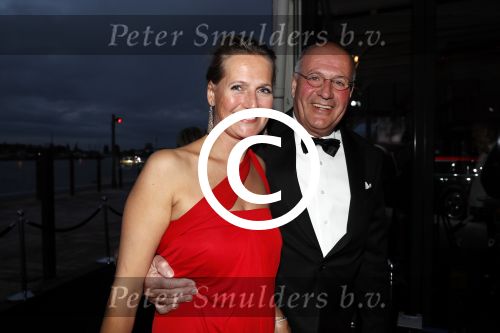 Amsterdam 8 oktober 2016
JFK Gala in the harbour club Amsterdam. Joep v d Nieuwenhuizen met vriendin