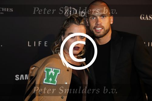 Halfweg 27 oktober 2016
Life after football LAF gala in the sugarfactory. Johnny Heitinga met zijn vroiuw Charlotte Sophie
