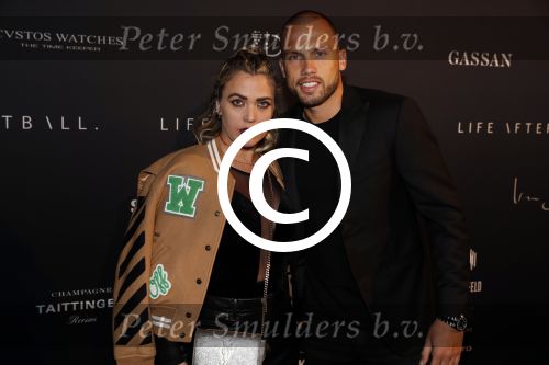 Halfweg 27 oktober 2016
Life after football LAF gala in the sugarfactory. Johnny Heitinga met zijn vroiuw Charlotte Sophie