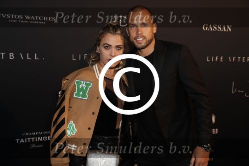 Halfweg 27 oktober 2016
Life after football LAF gala in the sugarfactory. Johnny Heitinga met zijn vroiuw Charlotte Sophie