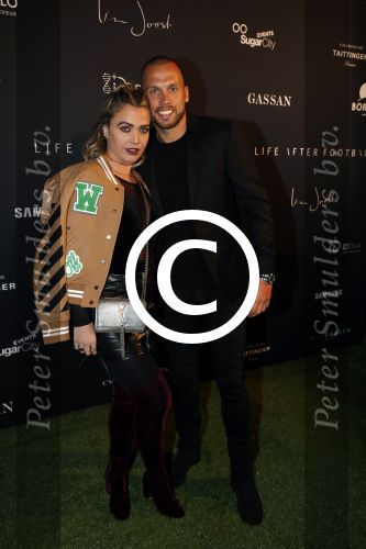 Halfweg 27 oktober 2016
Life after football LAF gala in the sugarfactory. Johnny Heitinga met zijn vroiuw Charlotte Sophie