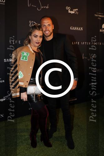 Halfweg 27 oktober 2016
Life after football LAF gala in the sugarfactory. Johnny Heitinga met zijn vroiuw Charlotte Sophie