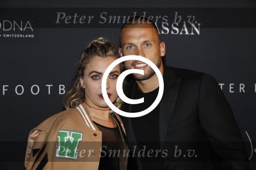 Halfweg 27 oktober 2016
Life after football LAF gala in the sugarfactory. Johnny Heitinga met zijn vroiuw Charlotte Sophie