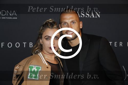 Halfweg 27 oktober 2016
Life after football LAF gala in the sugarfactory. Johnny Heitinga met zijn vroiuw Charlotte Sophie