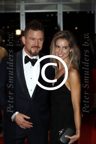 Amsterdam 13 oktober 2016
Televizierring 2016 in de heineken music Hall. Johnny de Mol met zijn vriendin Anouk v Schie