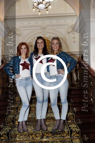Amsterdam 11 november 2016
CD presentatie K3 Ushuaia, k3 Hanne Verbruggen, Marthe De Pillecyn en Klaasje Meijer in het Amstel Hotel