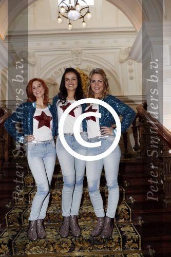 Amsterdam 11 november 2016
CD presentatie K3 Ushuaia, k3 Hanne Verbruggen, Marthe De Pillecyn en Klaasje Meijer in het Amstel Hotel