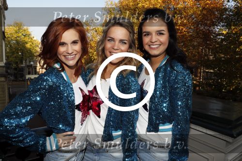 Amsterdam 11 november 2016
CD presentatie K3 Ushuaia, k3 Hanne Verbruggen, Marthe De Pillecyn en Klaasje Meijer in het Amstel Hotel