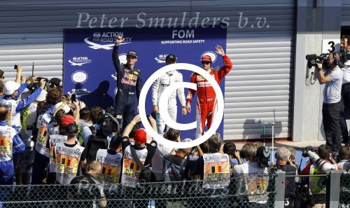 Francorchamps Spa 27 augustus 2016
F1 GP Spa Francorchamps. Max Verstappen Nico Rosberg en Kimi raikonen