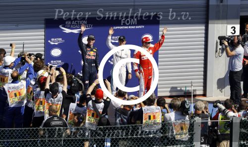 Francorchamps Spa 27 augustus 2016
F1 GP Spa Francorchamps. Max Verstappen Nico Rosberg en Kimi raikonen