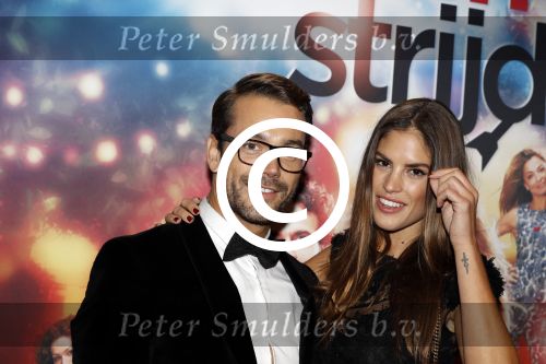 Amsterdam 24 oktober 2016
Premiere Hartenstrijd in Tuschinski. Miro Kloosterman met zijn nieuwe vriendin Laurie